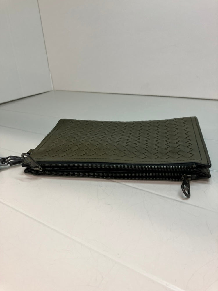 Bottega Veneta Nappa Intrecciato Double Zip Wristlet Pochette