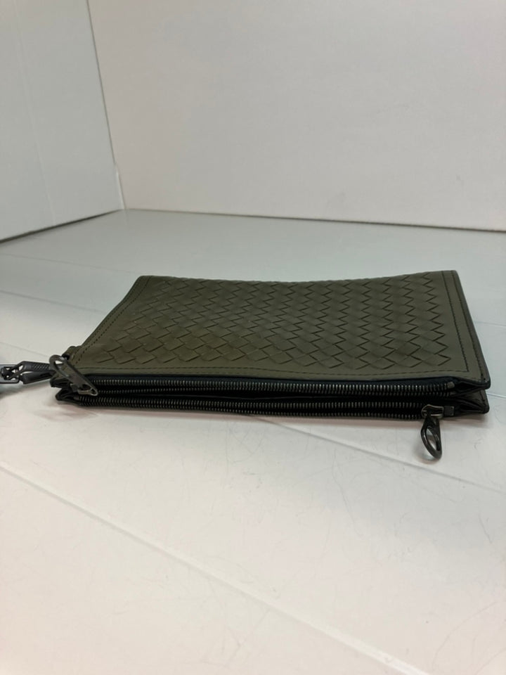 Bottega Veneta Nappa Intrecciato Double Zip Wristlet Pochette