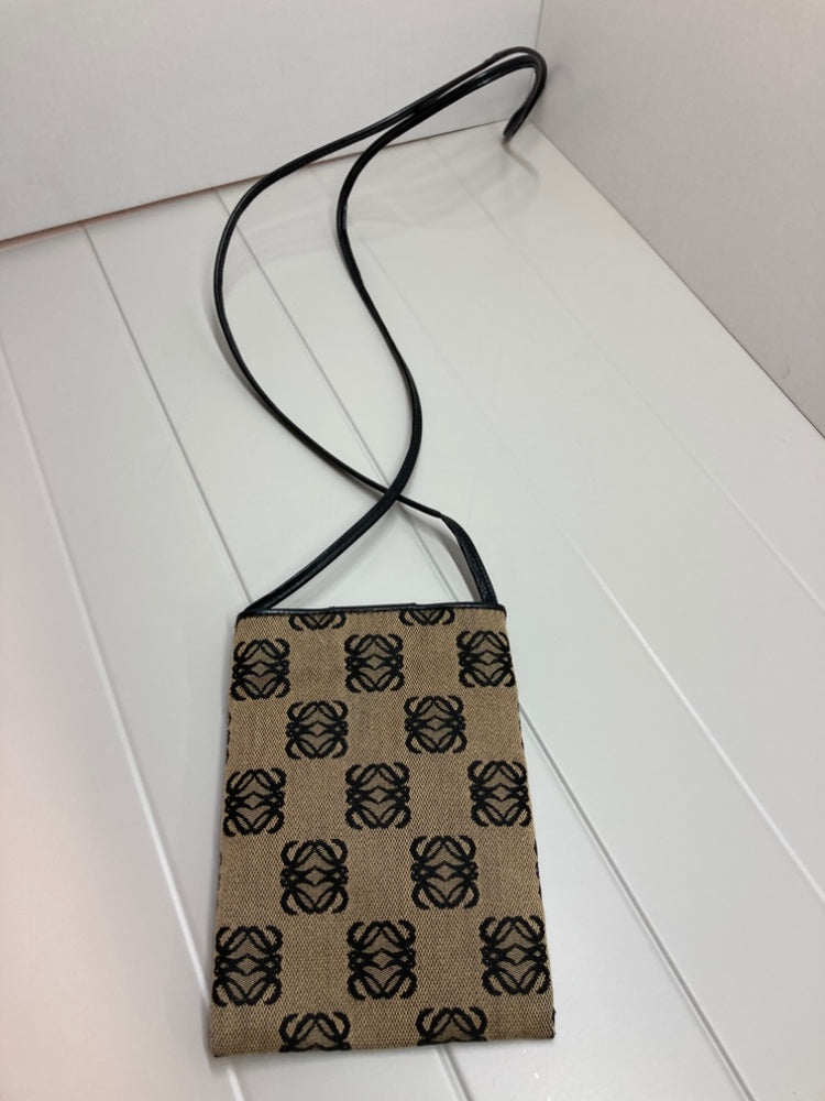 LOEWE Anagram Toile Phone Pochette Sac porté croisé