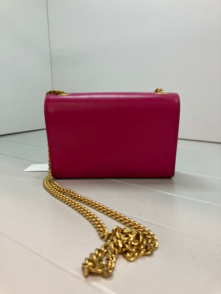 Saint Laurent Small Smooth Cuir de veau Monogram Kate Pompon Sac porté croisé