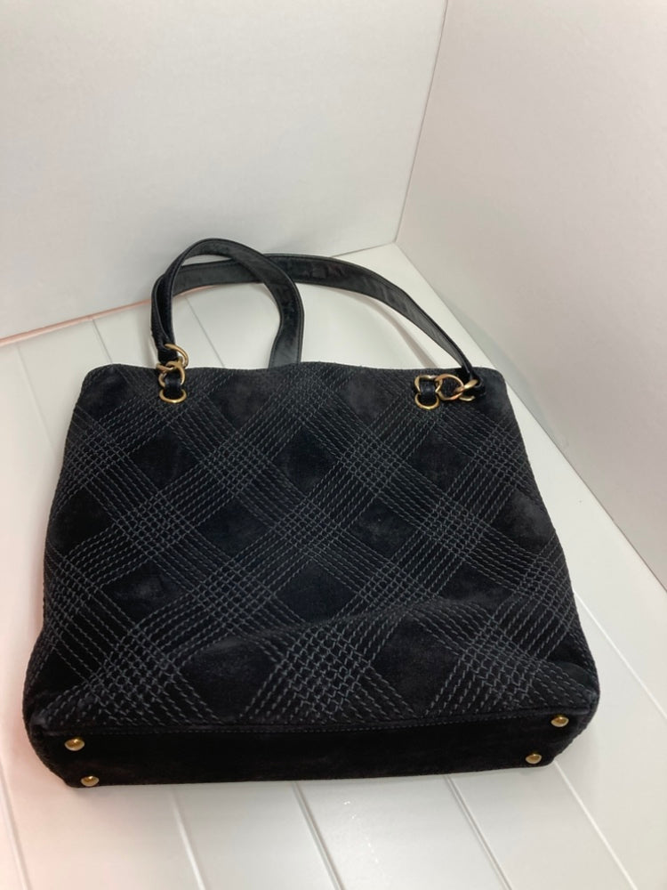 Chanel CC Surpiqué Daim Cabas
