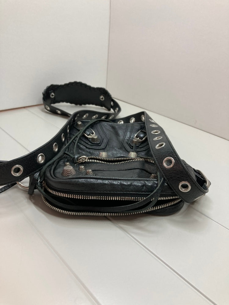 Balenciaga Cuir d’agneau Motocross Le Cagole Messenger Sac