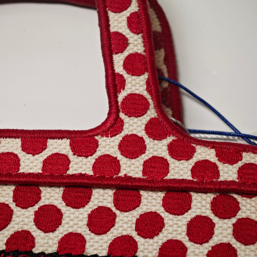 Dior DiorAmour Mini brodé Toile Dots Book Cabas