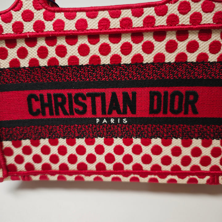 Dior DiorAmour Mini brodé Toile Dots Book Cabas