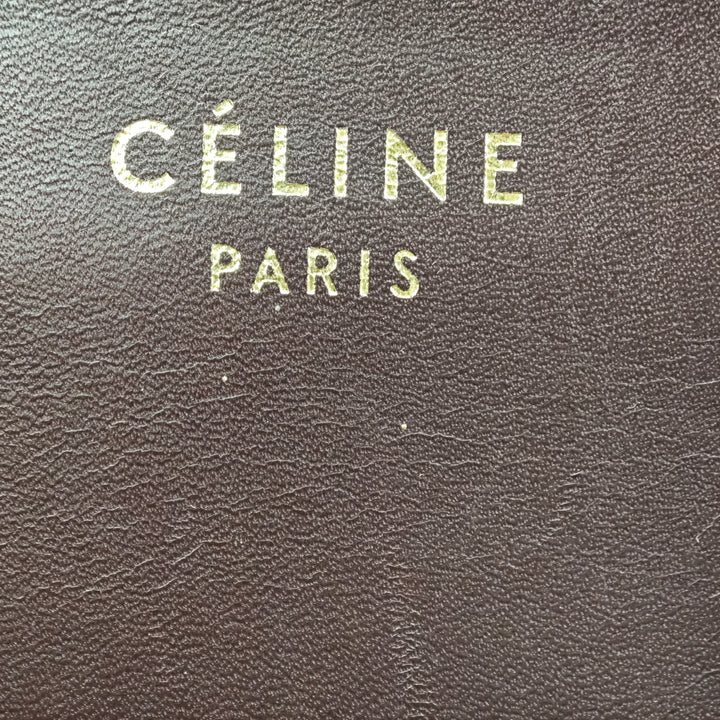 Celine Mini Tricolor Toile et Cuir Luggage Cabas