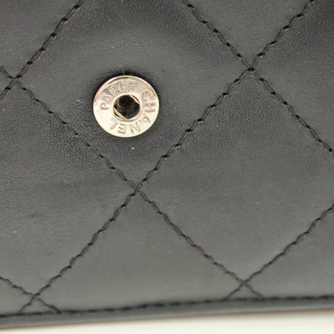 Chanel Matelassé Cuir d’agneau Cambon Ligne Wallet on Chain