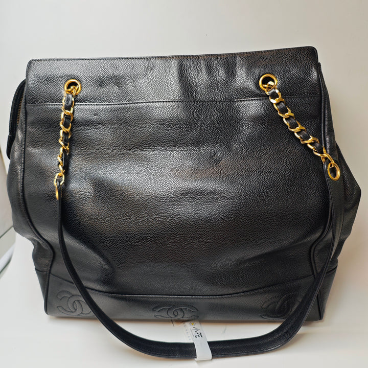 Chanel Triple CC Caviar Cabas