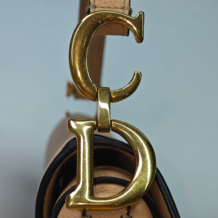 Dior Mini Cuir de veau grainé Saddle Sac