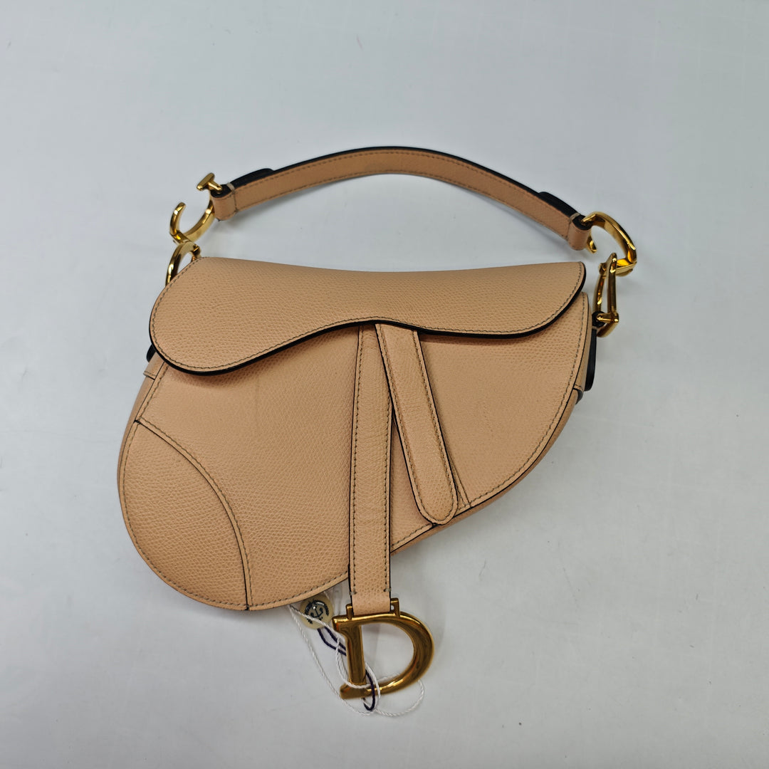Dior Mini Cuir de veau grainé Saddle Sac