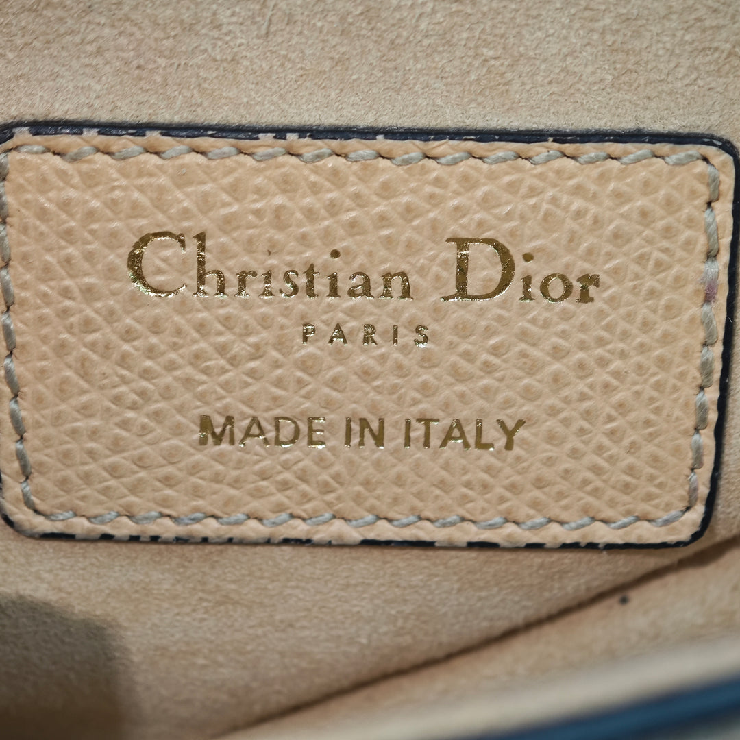 Dior Mini Cuir de veau grainé Saddle Sac
