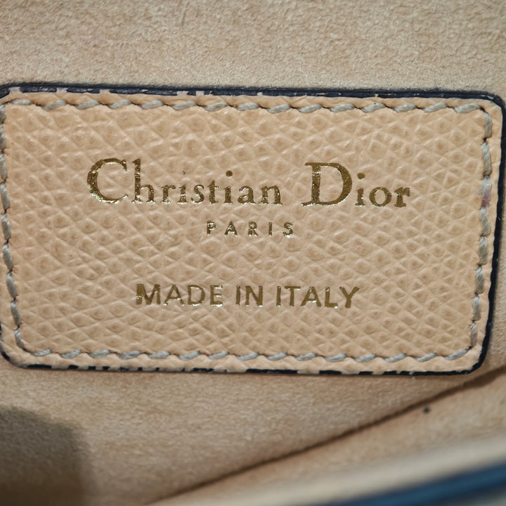 Dior Mini Cuir de veau grainé Saddle Sac
