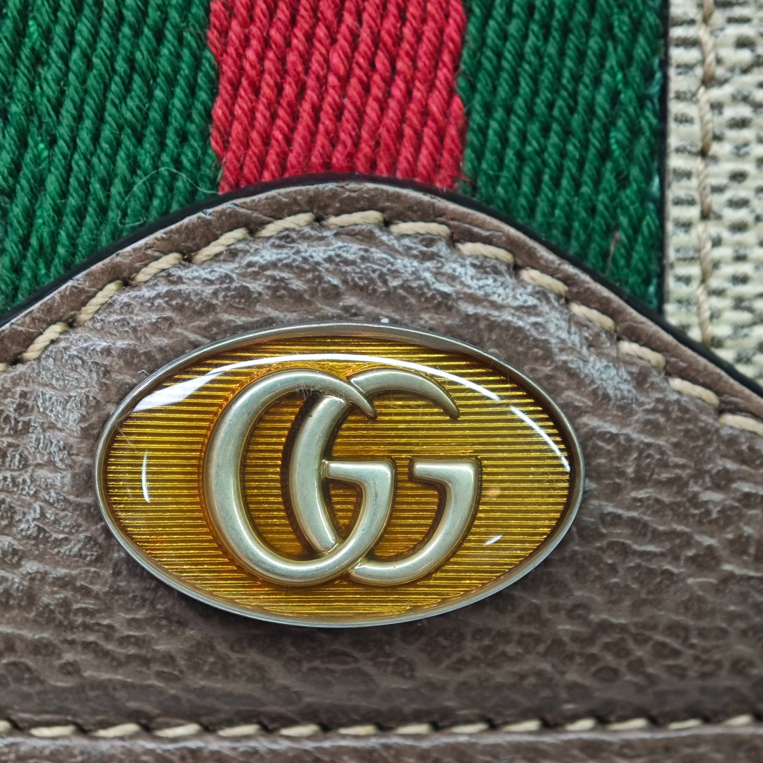 Gucci GG Supreme Web Ophidia Wallet on Chain