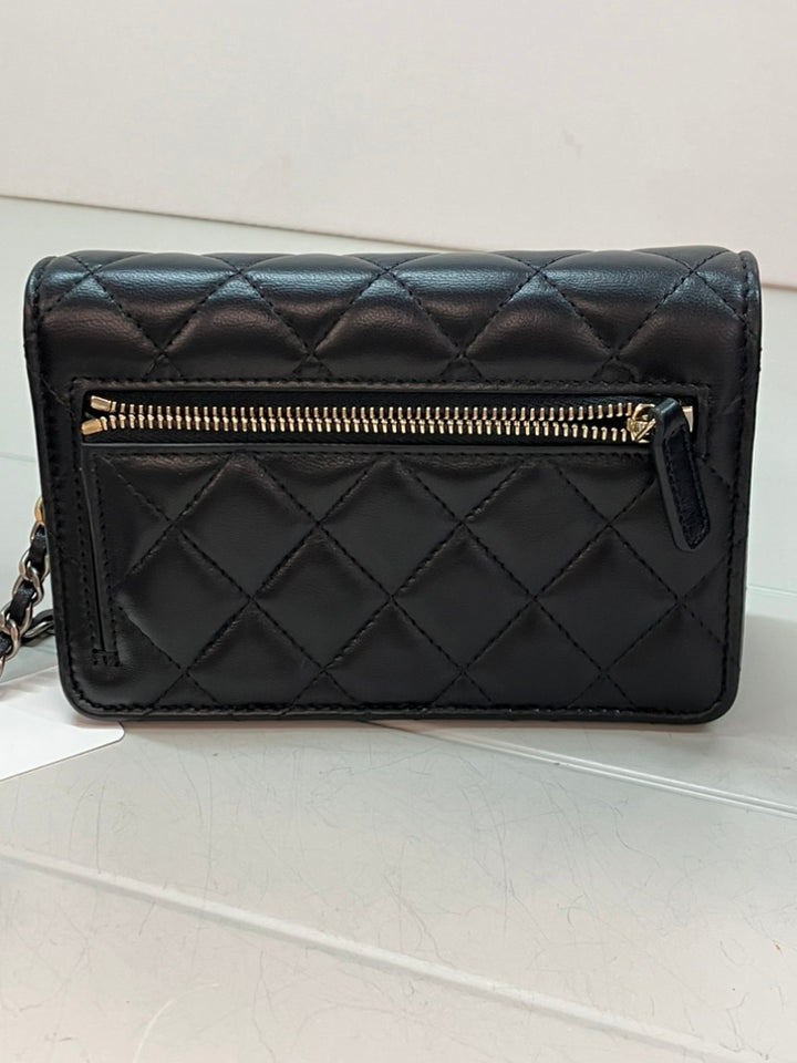 Chanel Mini CC Matelassé Cuir d’agneau Coco Clips Wallet on Chain