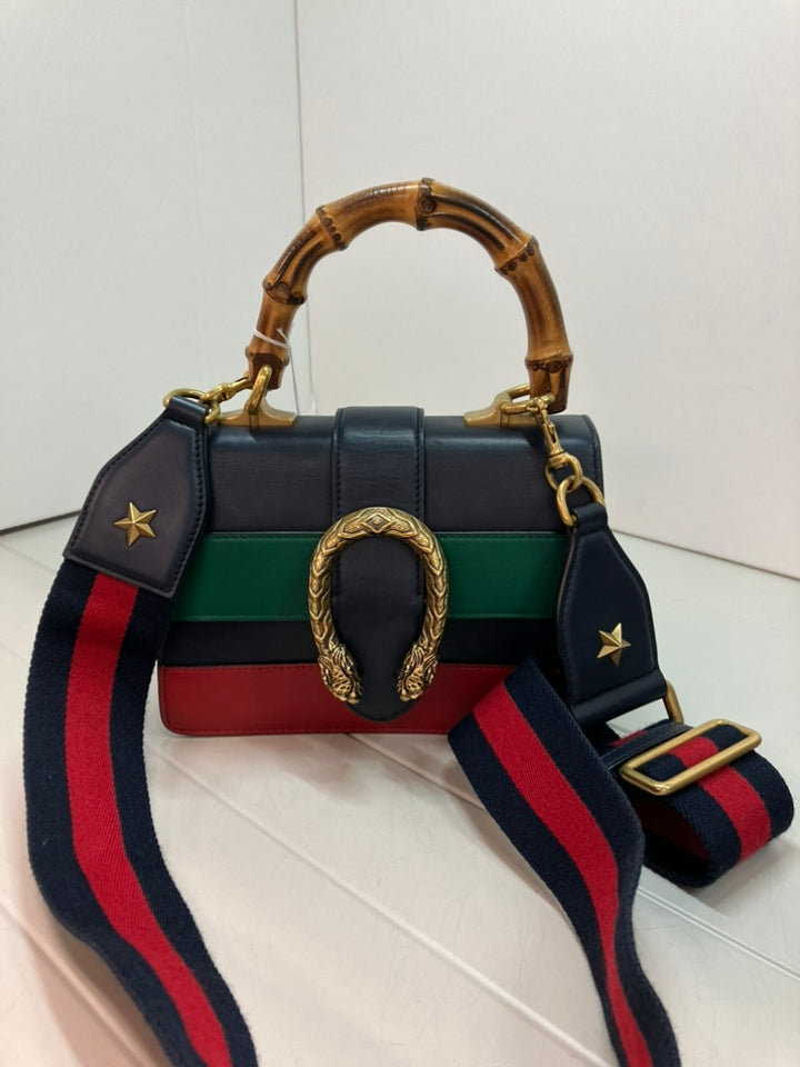 Gucci Mini Cuir de veau Web Bamboo Dionysus Sac