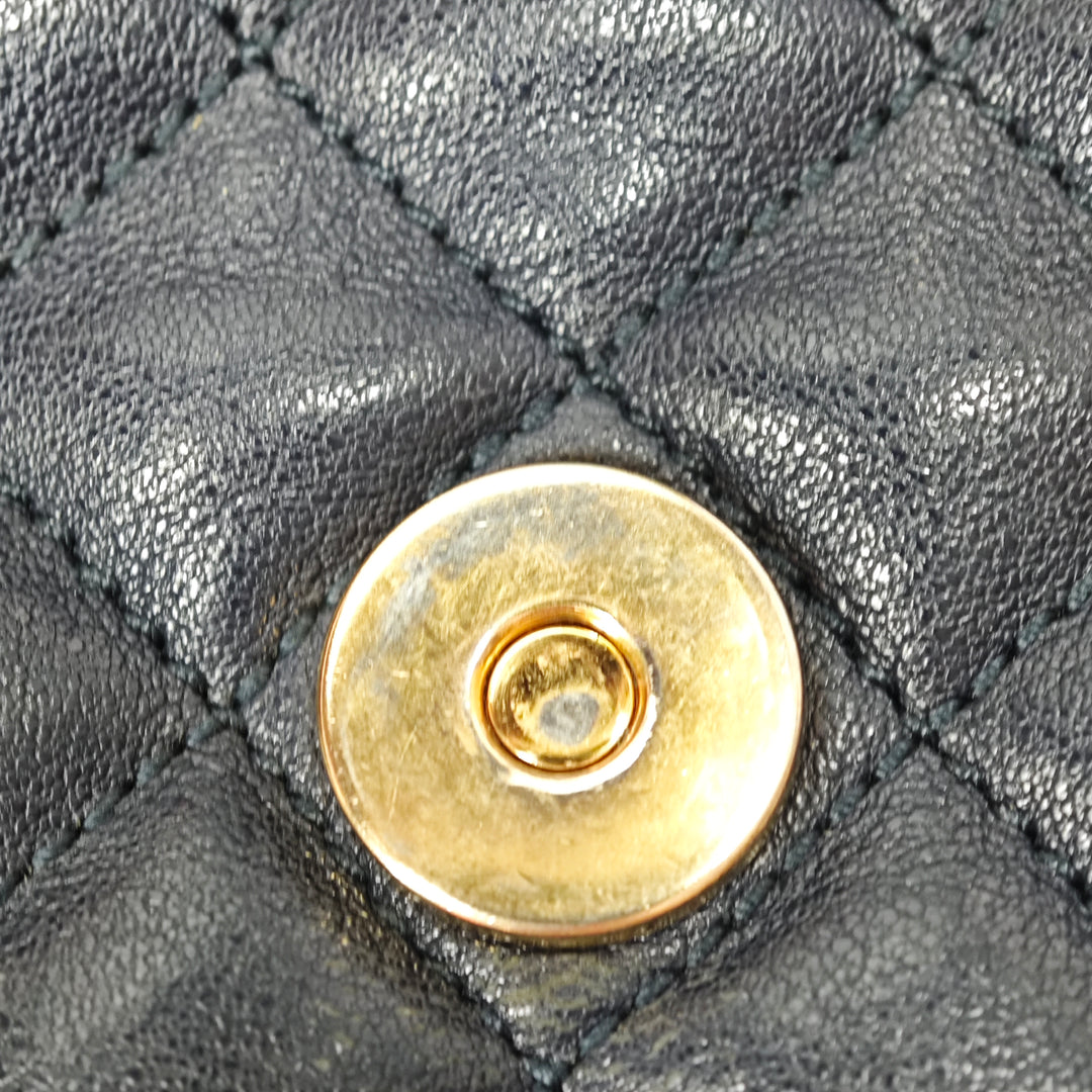 Saint Laurent Medium Triquilt Tricolor Sheepskin Monogram College Sac