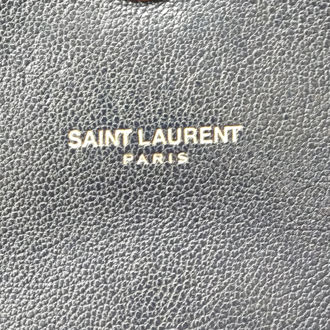 Saint Laurent Medium Triquilt Tricolor Sheepskin Monogram College Sac