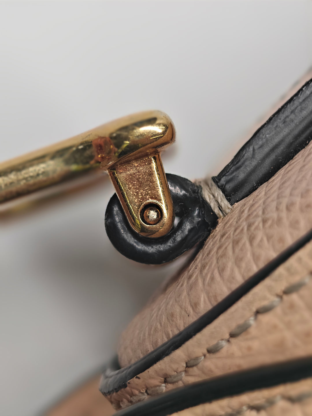 Dior Mini Cuir de veau grainé Saddle Sac
