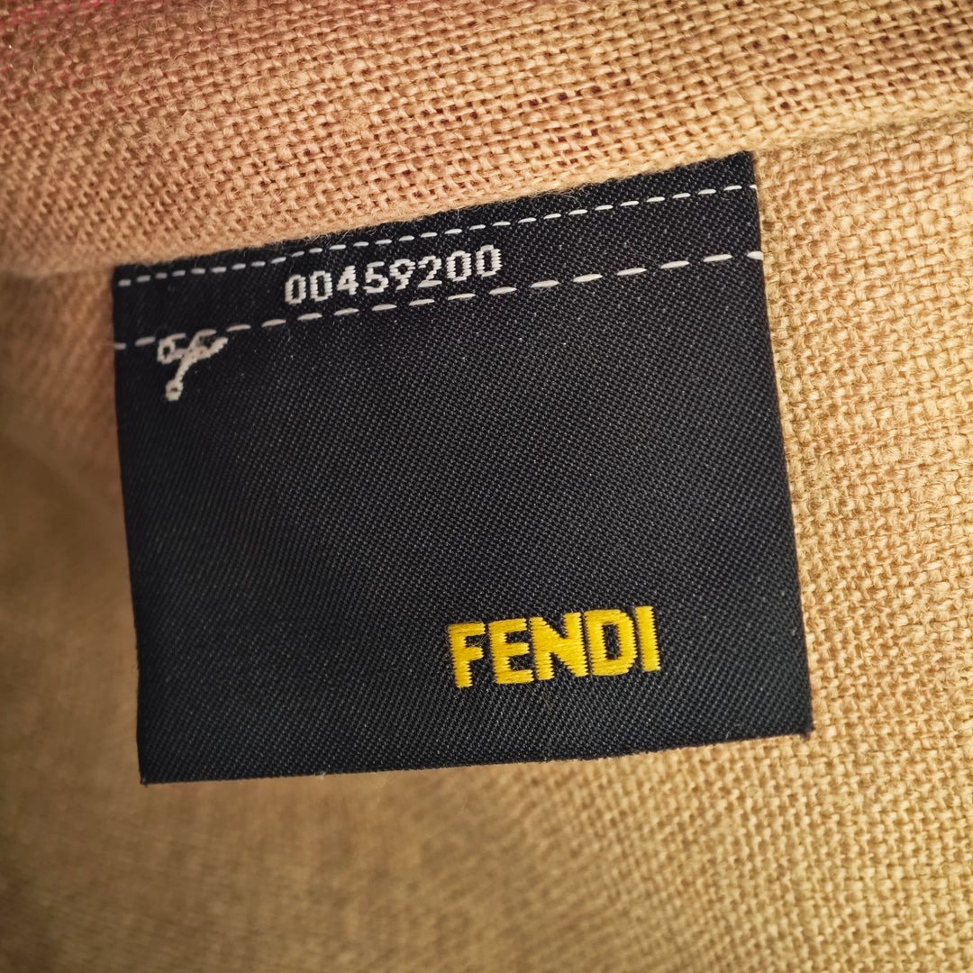 Fendi Pequin Toile Simply Shopping Cabas