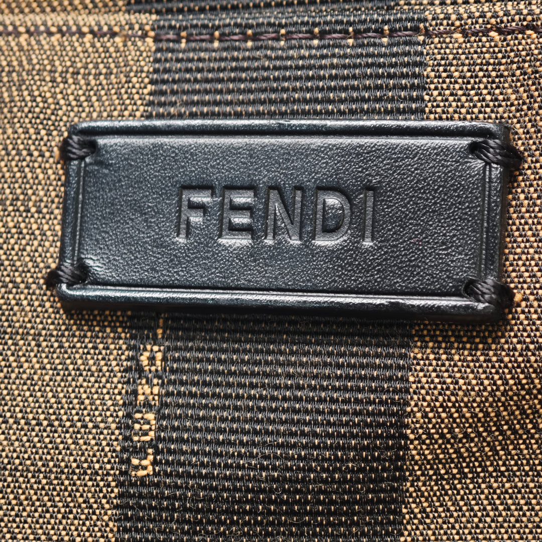 Fendi Pequin Toile Simply Shopping Cabas