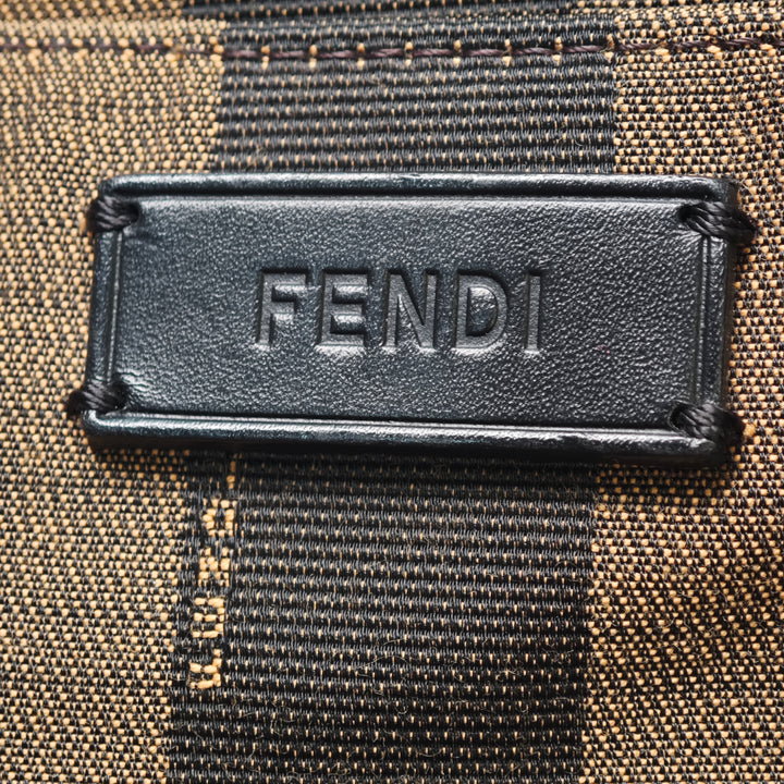 Fendi Pequin Toile Simply Shopping Cabas