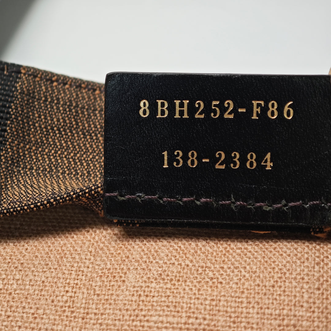 Fendi Pequin Toile Simply Shopping Cabas