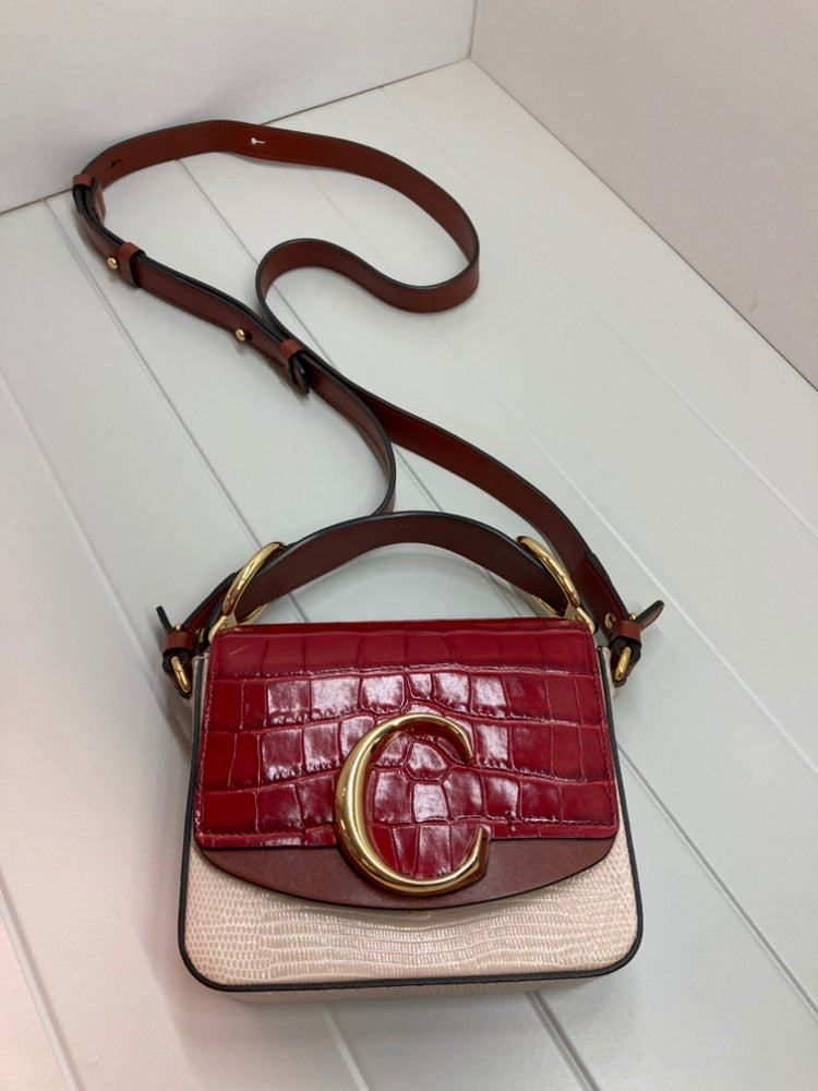 Chloé Mini Bicolor Croc embossé Cuir de veau C Sac