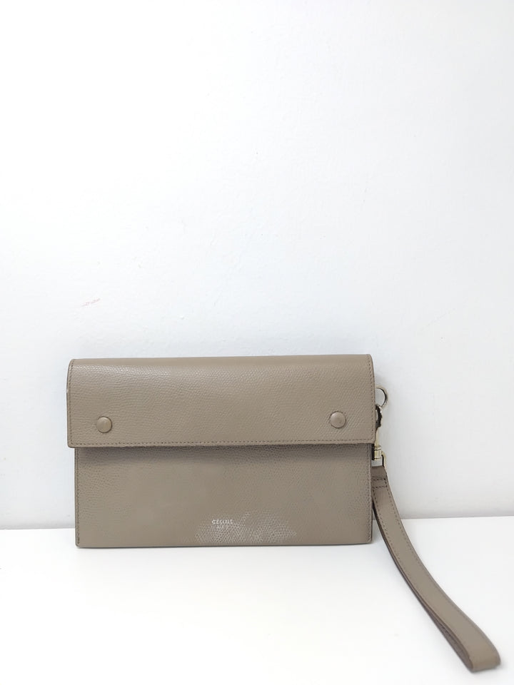 Celine Cuir de veau grainé Multifunction Pochette