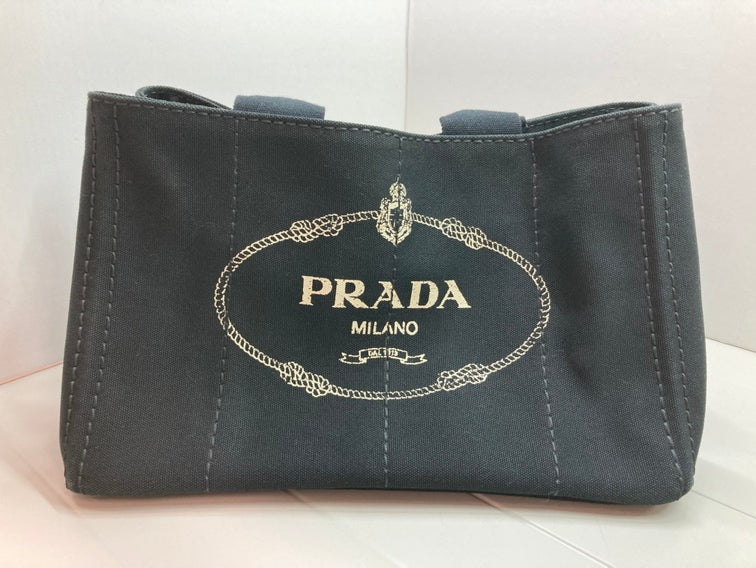 Prada Toile Canapa Logo Cabas