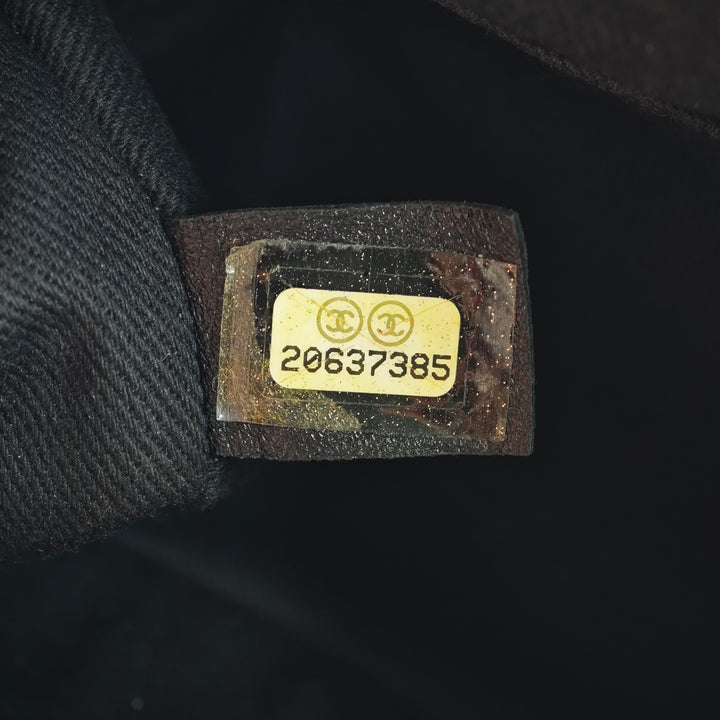 Chanel Matelassé Cuir verni CC Crown Double Zip Sac porté croisé