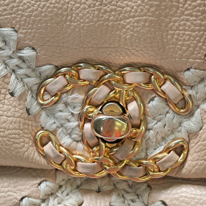 Chanel Large Crochet Cuir de veau 19 à rabat