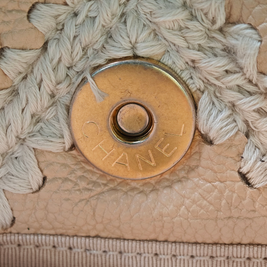 Chanel Large Crochet Cuir de veau 19 à rabat