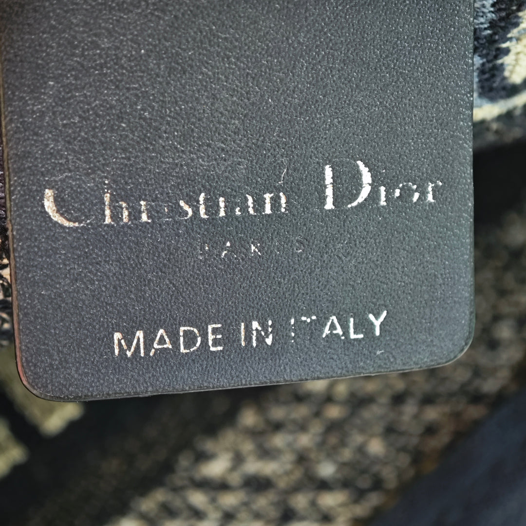 Dior Oblique Toile Flat Sac porté croisé