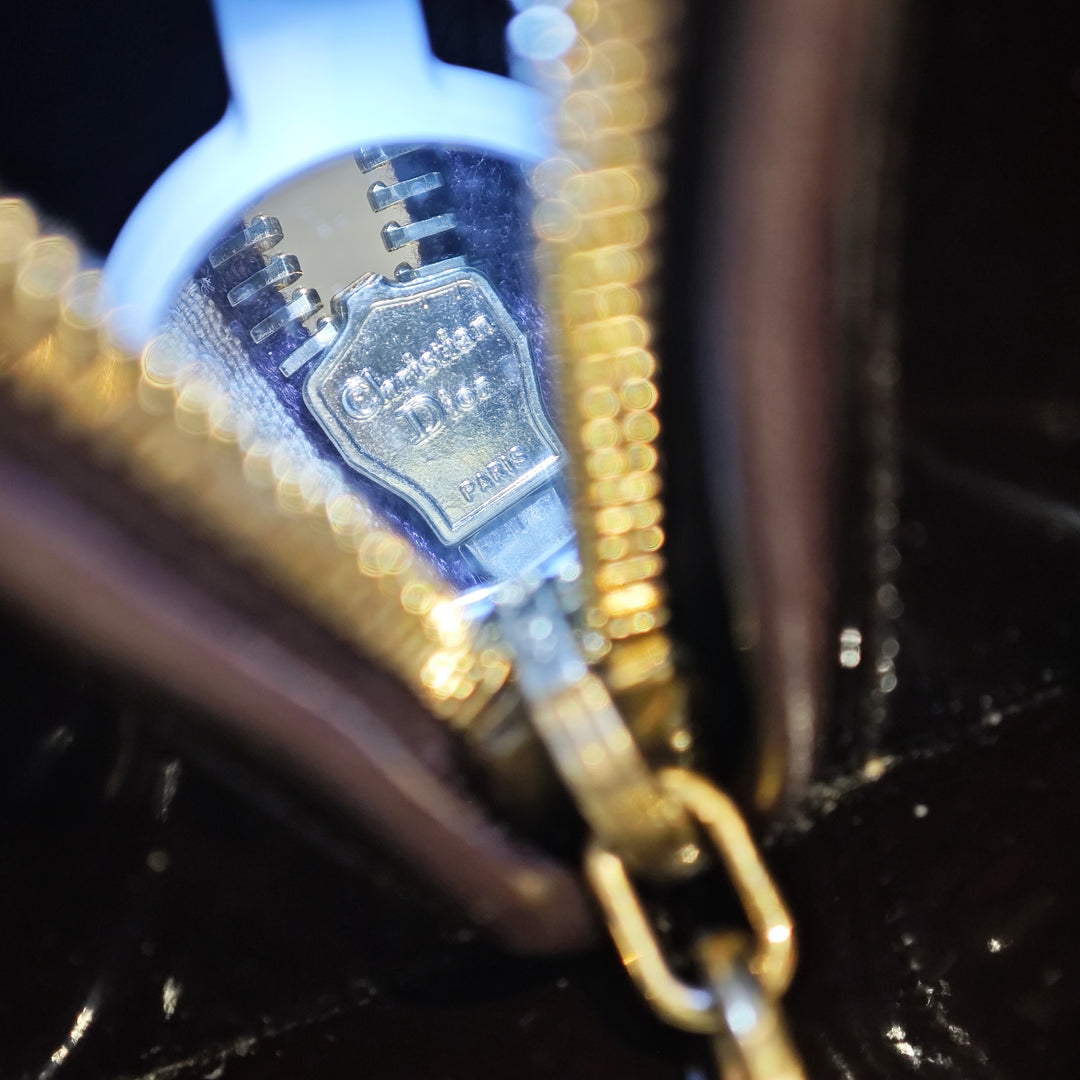 Dior Medium Cuir verni Cannage Lady Dior