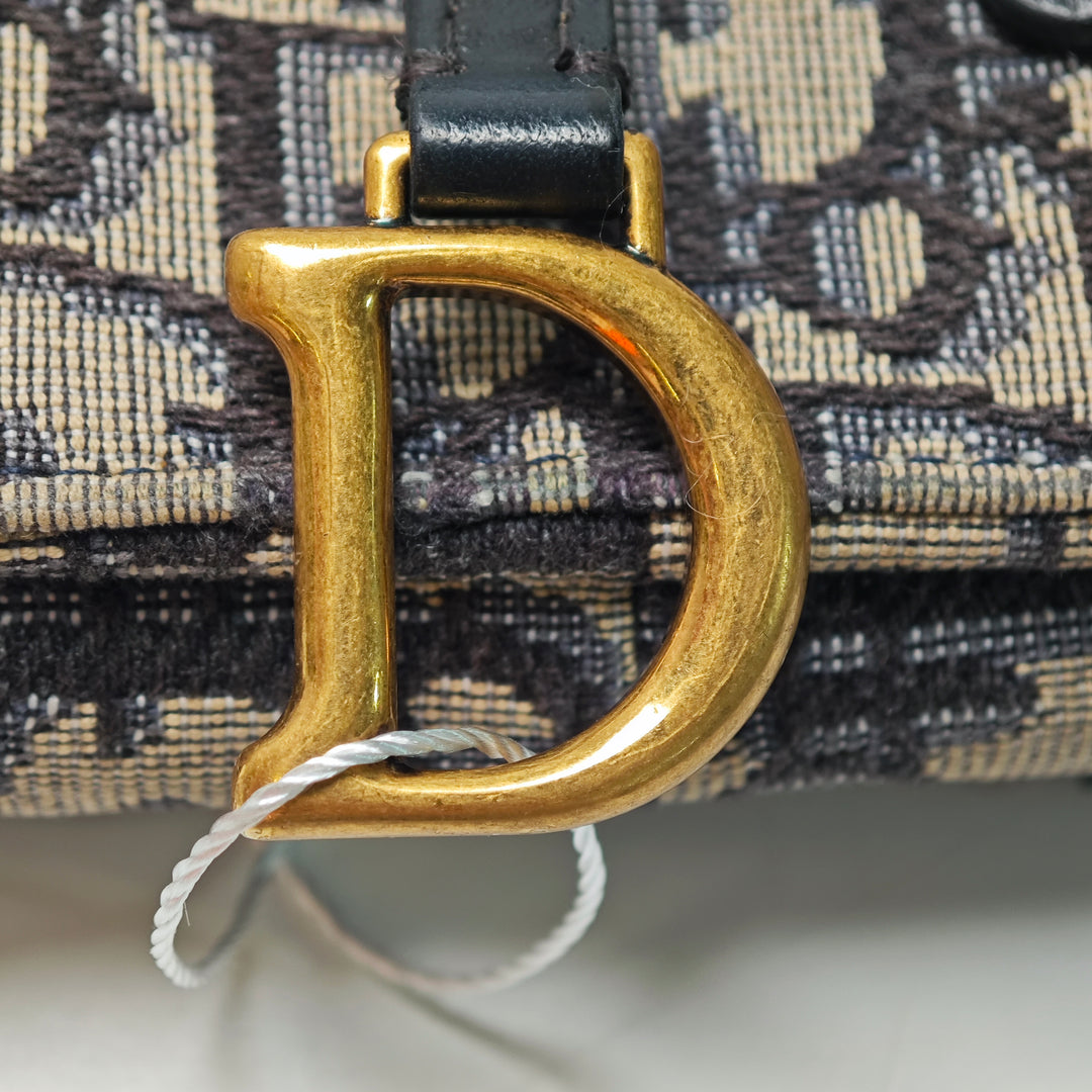 Dior Oblique Toile Saddle Phone Holder Sac porté croisé