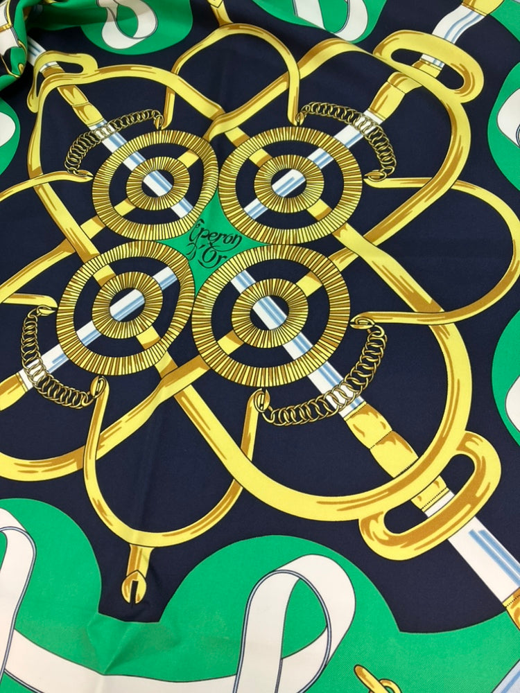 Hermès Eperon d Or Soie Foulard 90
