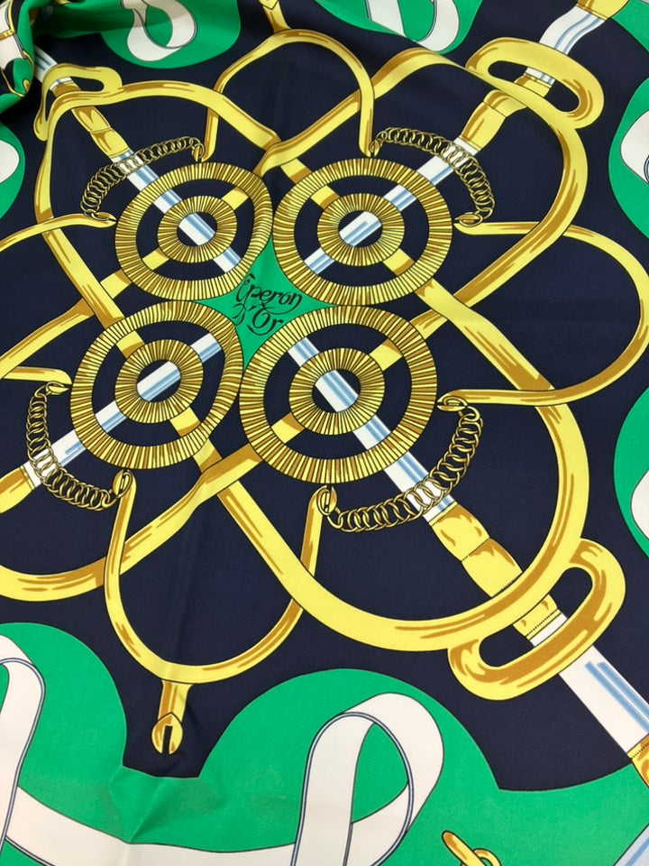 Hermès Eperon d Or Soie Foulard 90