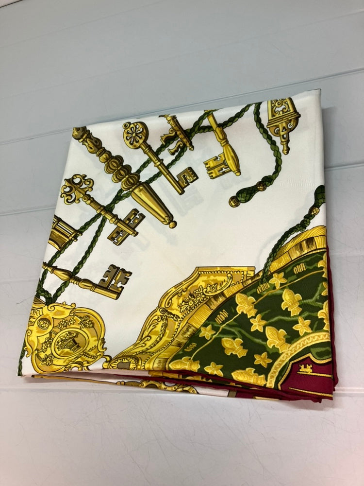 Hermès Les Cles Soie Foulard 90