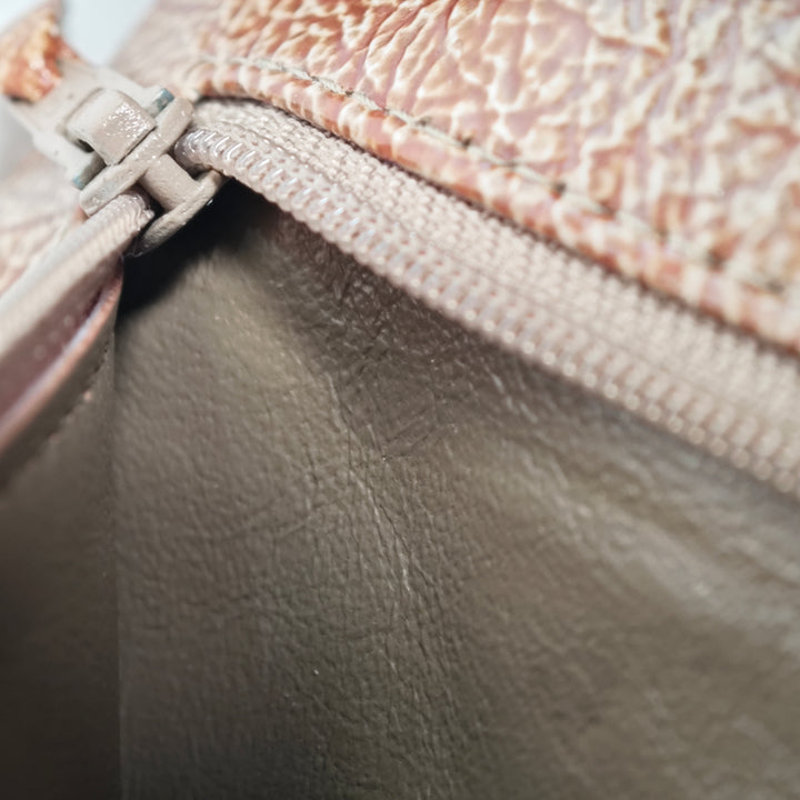 Chanel Medium Classic froissé Cuir verni Double rabat