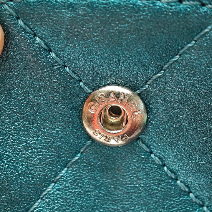 Chanel Matelassé Metallic Cuir d’agneau Reissue 2.55 Double rabat 227