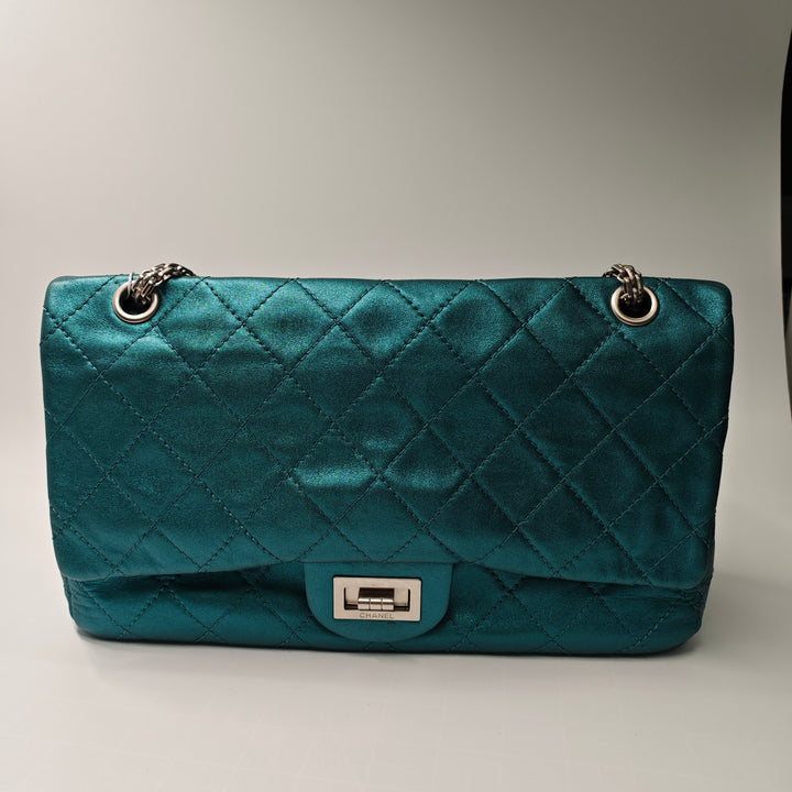 Chanel Matelassé Metallic Cuir d’agneau Reissue 2.55 Double rabat 227