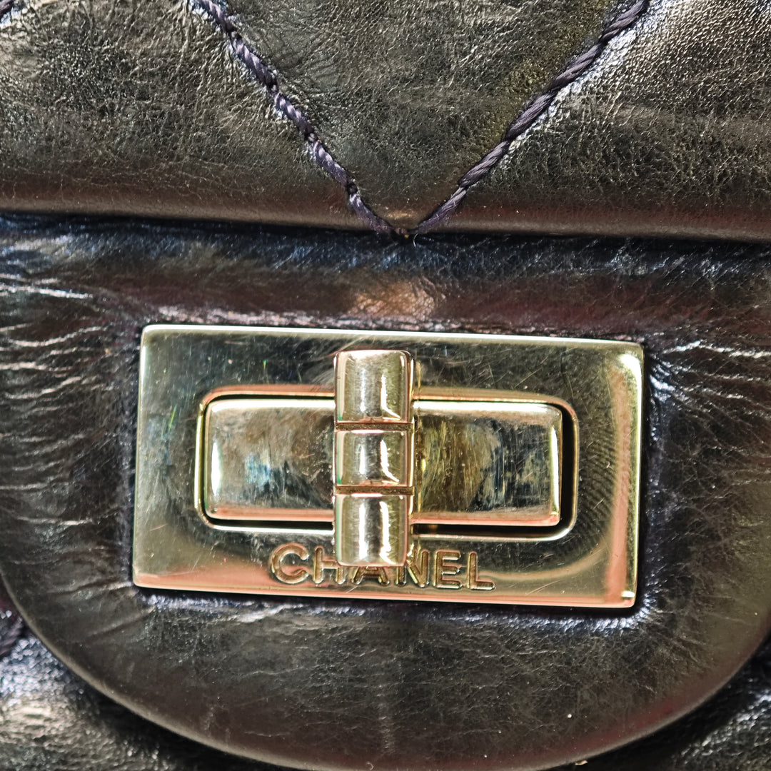 Chanel Matelassé vieilli Cuir de veau Reissue 2.55 Double rabat 226