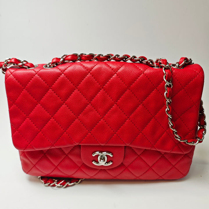 Chanel Jumbo Classic Caviar Simple rabat