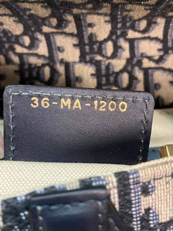 Dior Oblique Toile Saddle Sac