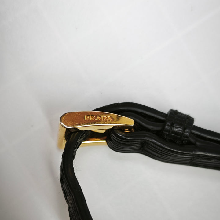 Prada Vitello Move et Tessuto Portefeuille On Strap