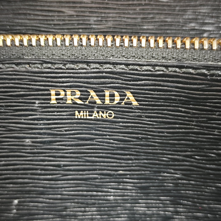 Prada Vitello Move et Tessuto Portefeuille On Strap