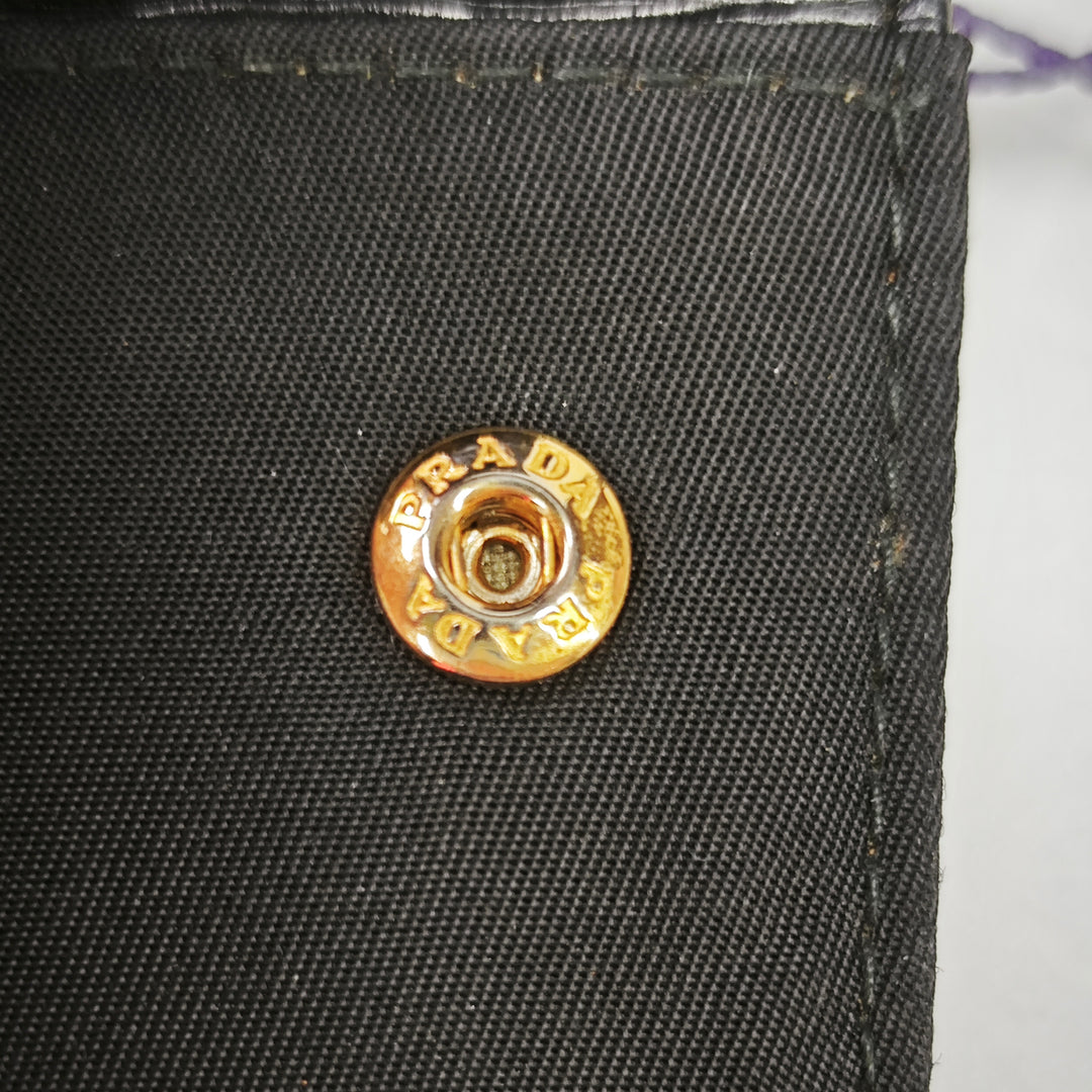 Prada Vitello Move et Tessuto Portefeuille On Strap