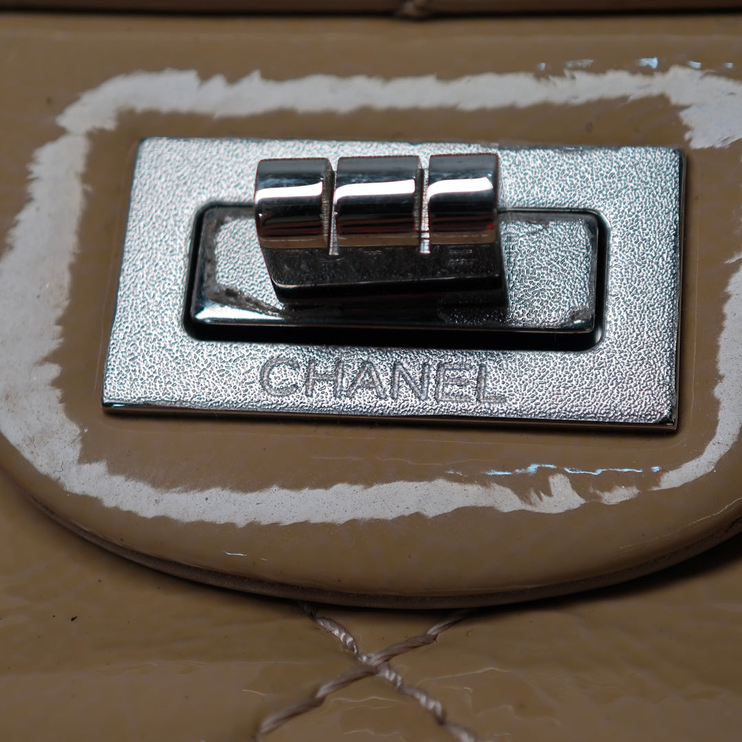 Chanel Matelassé froissé Cuir verni Reissue 2.55 Double rabat 226