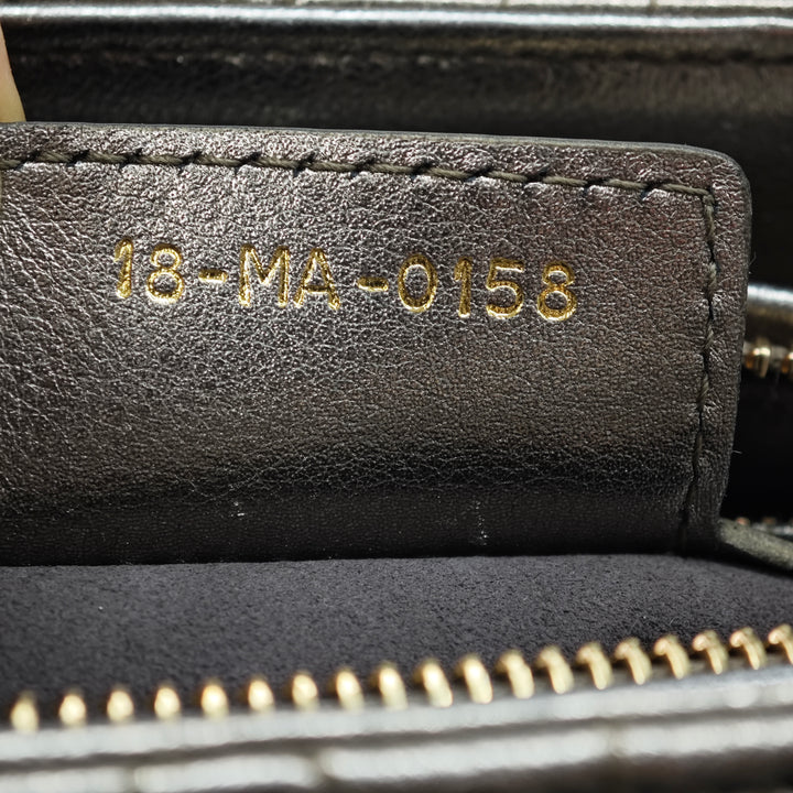 Dior Medium Metallic Cuir d’agneau Cannage Lady Dior