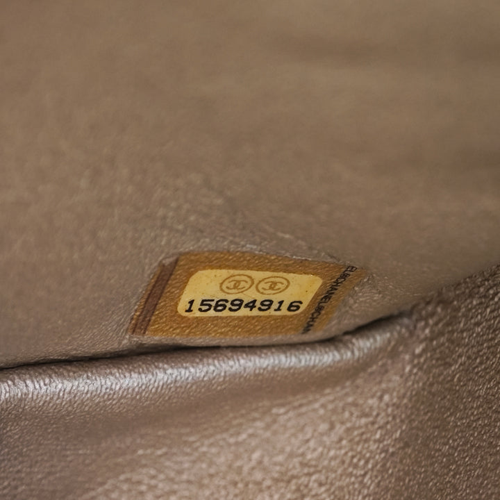 Chanel Matelassé Metallic vieilli Cuir de veau Reissue 2.55 Double rabat 226
