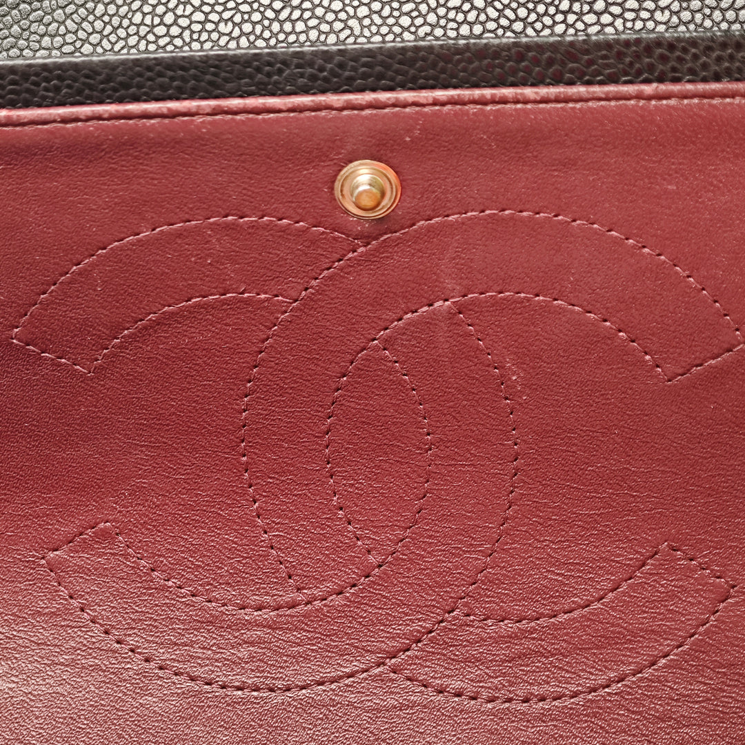 Chanel Jumbo Classic Caviar Double rabat